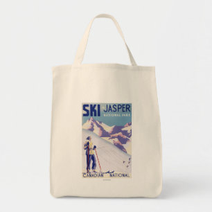 Woman Posing Open Slopes Poster Tote Bag