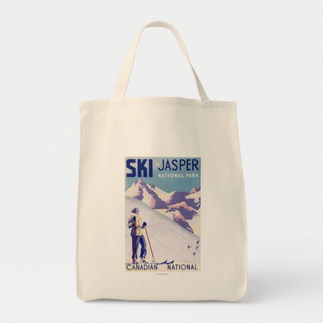 Woman Posing Open Slopes Poster Tote Bag (Front)