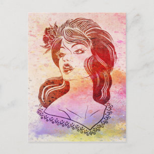 Woman Postcard