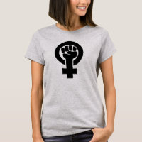 Woman Power Feminist Fist (Black)