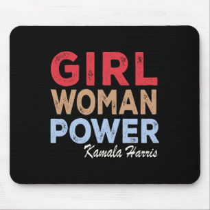 Woman Power Kamala Harris Retro Vintage Mouse Pad