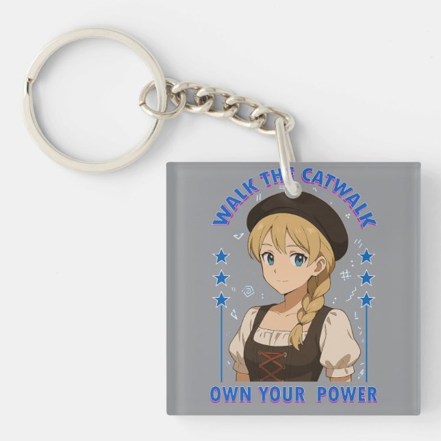 woman power key ring (Front)
