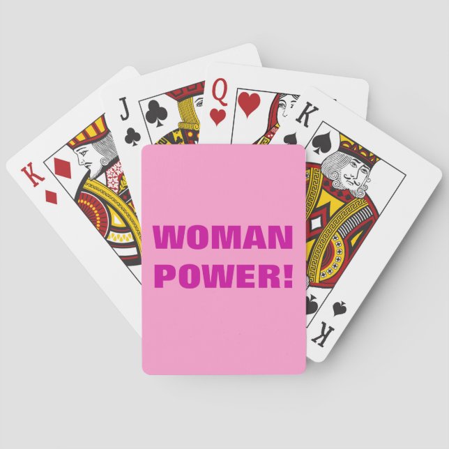 WOMAN POWER! PLAYING CARDS (Back)