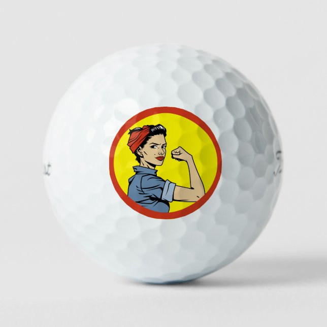 Woman Power Titleist Pro V1 Golf Balls (Front)