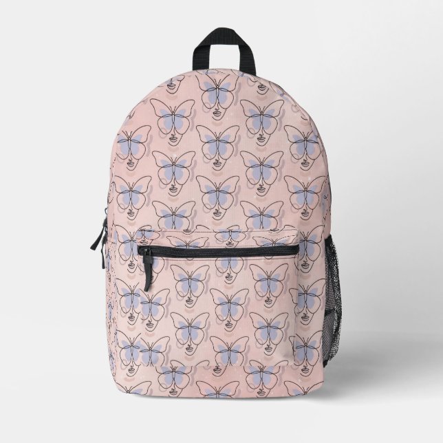 Woman Printed Backpack (Front)