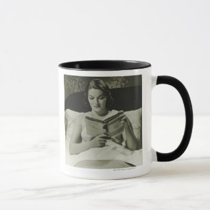 Woman Reading Book Mug