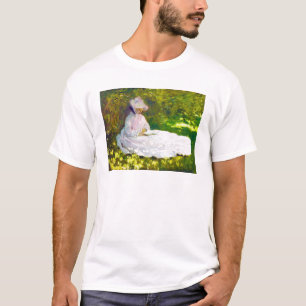 Woman Reading  Claude Monet T-Shirt