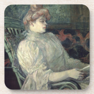 Woman Reading Coaster