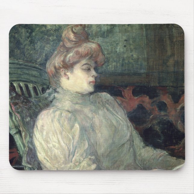Woman Reading Mouse Pad (Front)