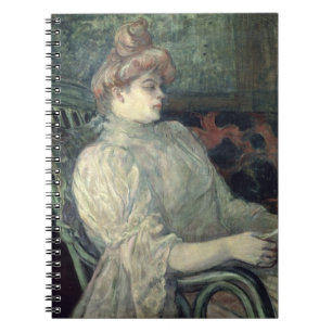 Woman Reading Notebook