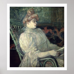 Woman Reading Poster