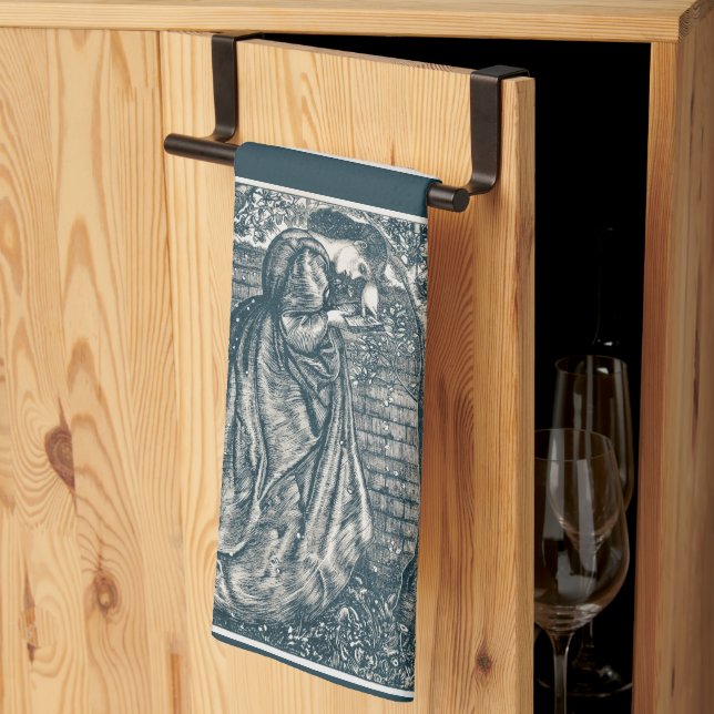 Woman Reading the n a garden Tea Towel (Thirds Fold)