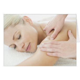Woman relaxing at a spa while receiving a 2