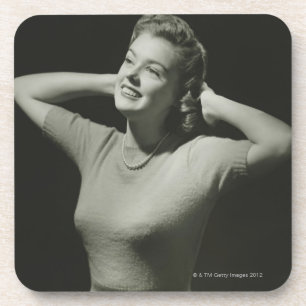 Woman Relaxing Coaster