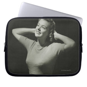 Woman Relaxing Laptop Sleeve