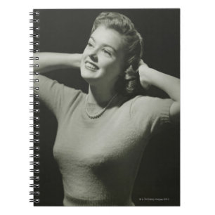 Woman Relaxing Notebook
