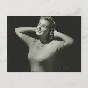 Woman Relaxing Postcard