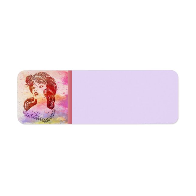 Woman Return Address Label (Front)