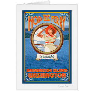 Woman Riding Ferry - Bainbridge Island, WA