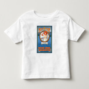 Woman Riding Ferry - Hood Canal, Washington Toddler T-Shirt