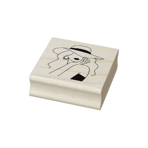 Woman Rubber Stamp