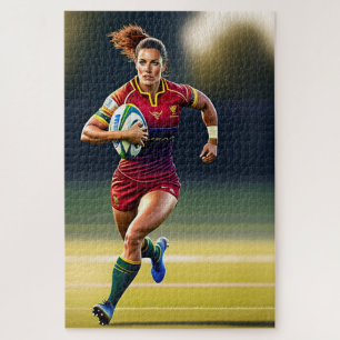 Woman Rugby Player 1014 piece Jigsaw Puzzle