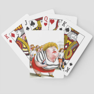 Woman Rugby Player - Playing Cards