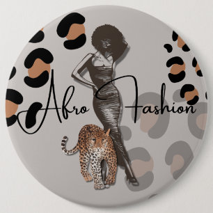 Woman’s fashion  6 cm round badge