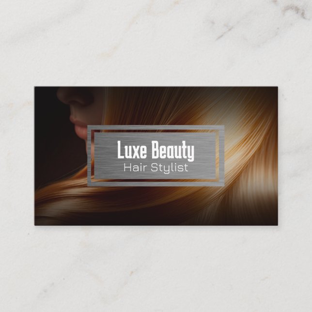 Woman’s Hair | Beauty Business Card (Front)