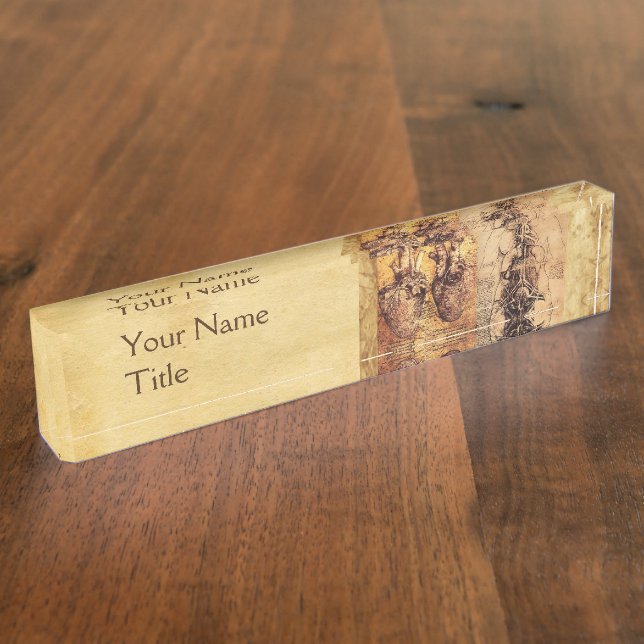 Woman’s Torso,Heart,Blood Vessels Medical,Doctor Nameplate (Side)