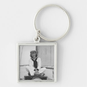 Woman Sailor Key Ring