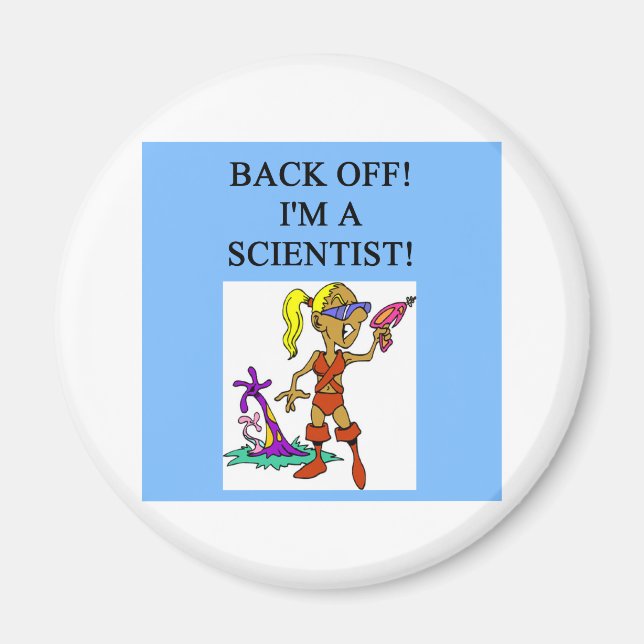 woman scientist magnet (Front)
