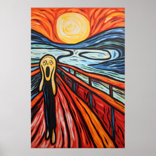 Woman screaming poster