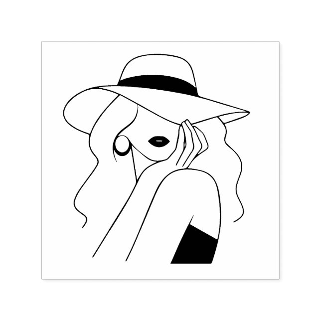 Woman Self-inking Stamp (Design)