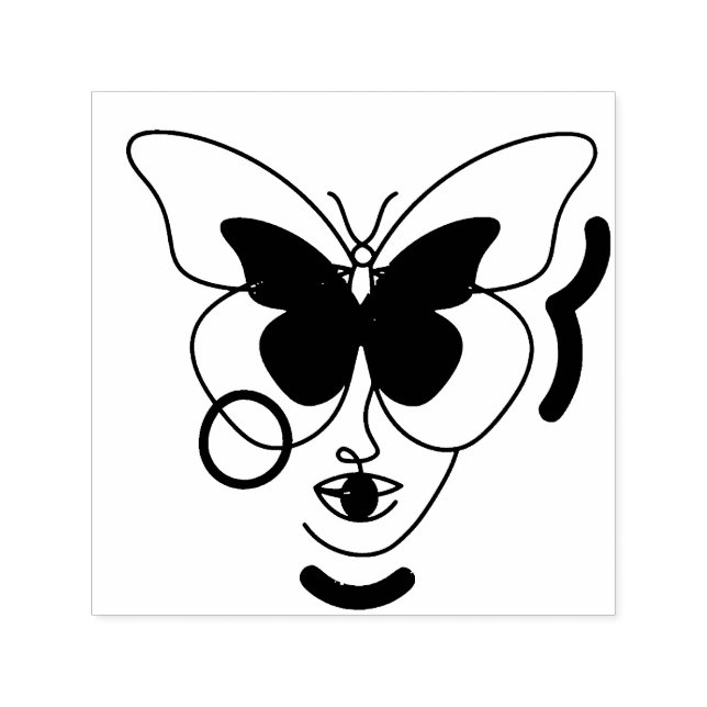 Woman Self-inking Stamp (Design)