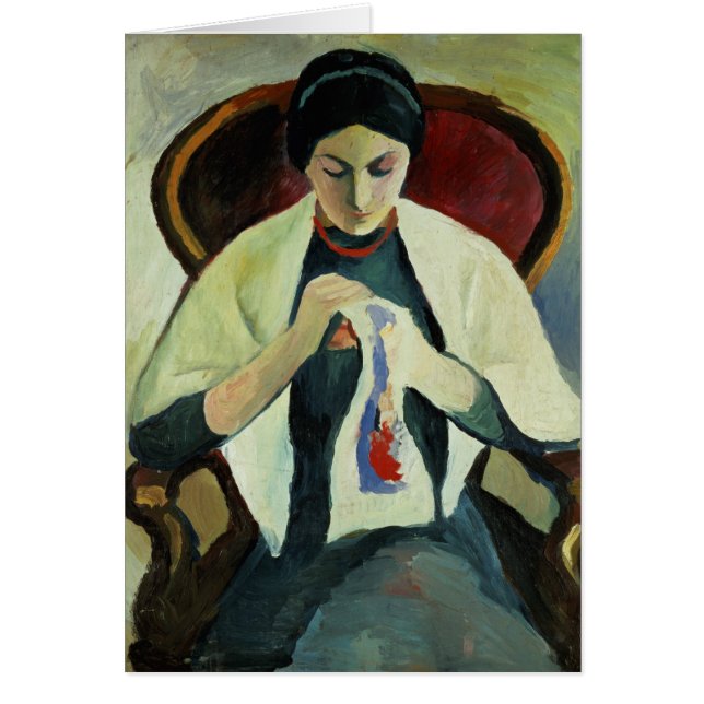 Woman Sewing (Front)