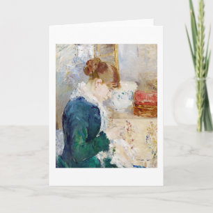 Woman Sewing, Berthe Morisot Card