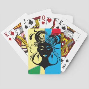 WOMAN silhouettes Playing Cards