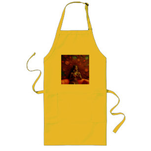 Woman Sipping A Drink On Couch Long Apron