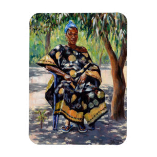 Woman Sitting 2004 Magnet