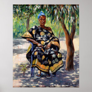 Woman Sitting 2004 Poster