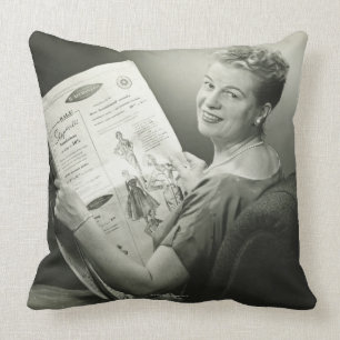 Woman Sitting in Chair Cushion