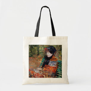 Woman Sitting on the Bench, Mary Cassatt Tote Bag