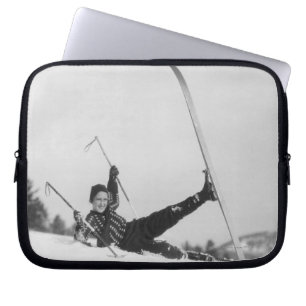 Woman Skier 2 Laptop Sleeve