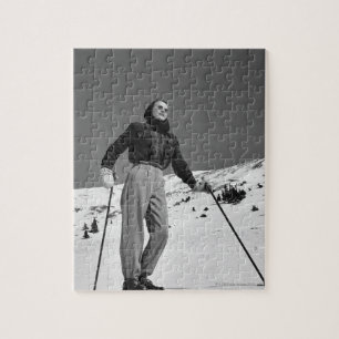 Woman Skier Jigsaw Puzzle