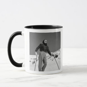 Woman Skier Mug