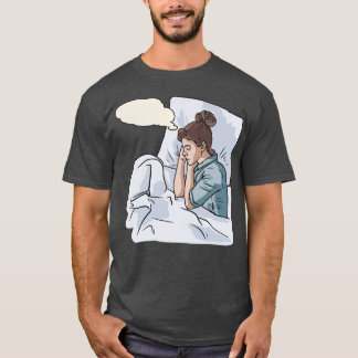 Woman Sleeping Dreaming Bubble Dream Dreams Sleep T-Shirt