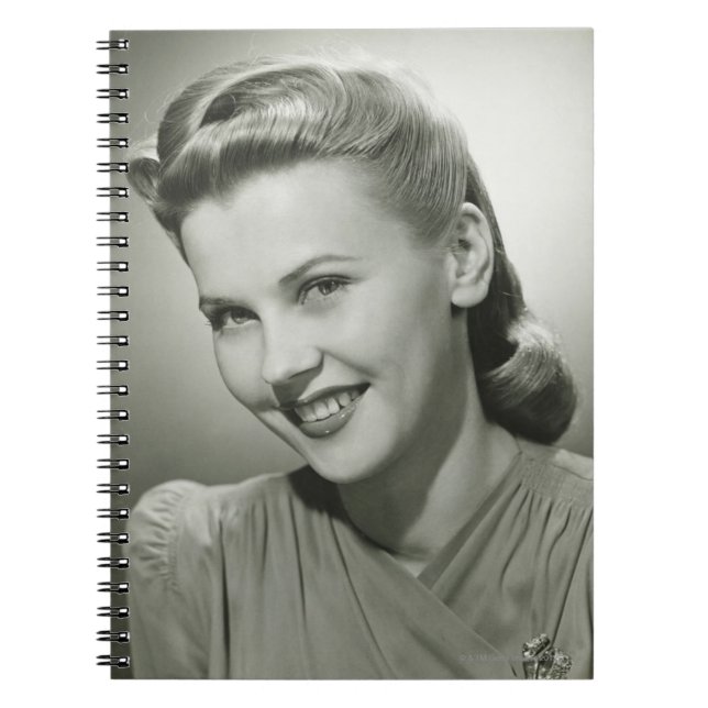Woman Smiling 2 Notebook (Front)