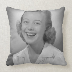 Woman Smiling Cushion