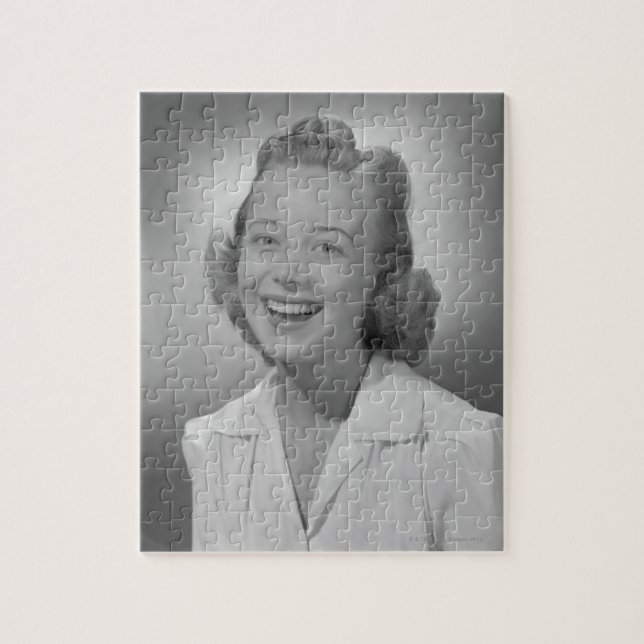 Woman Smiling Jigsaw Puzzle (Vertical)